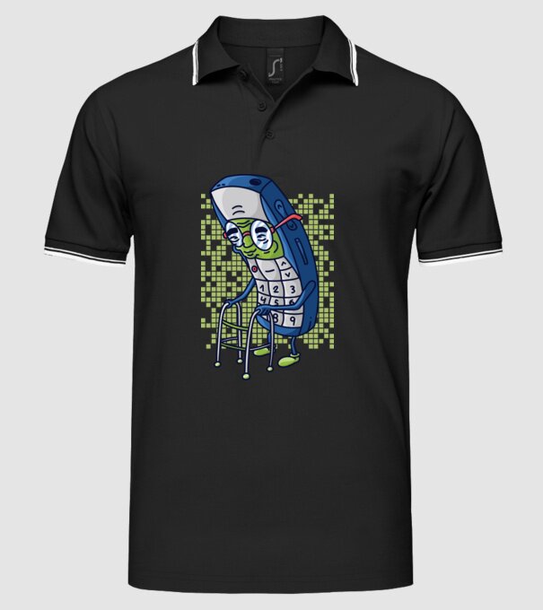Câine drăguț schiind model negru pe tricou