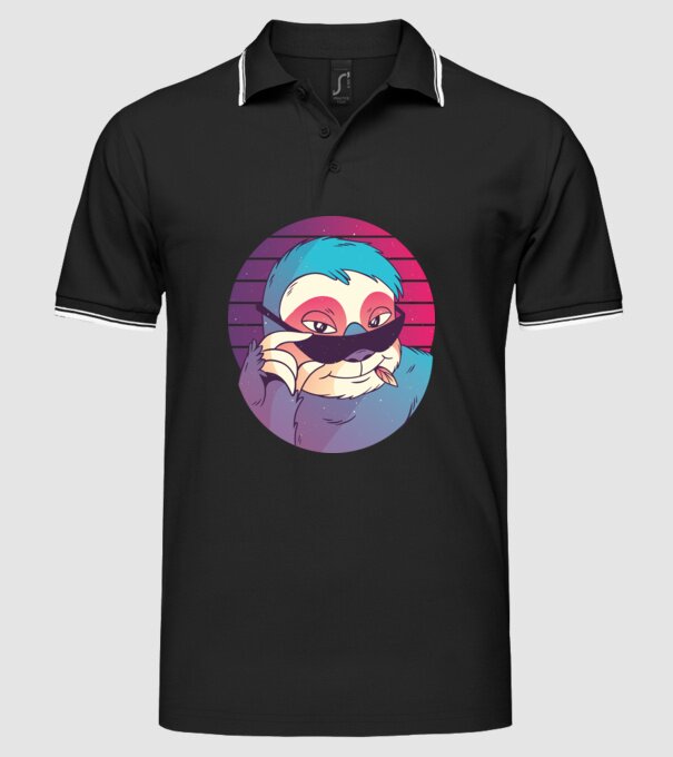 Retro Leneș model negru pe tricou