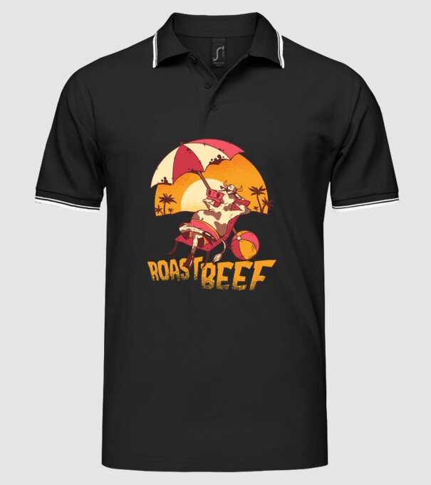 Friptură de vită - Roast Beef model negru pe tricou