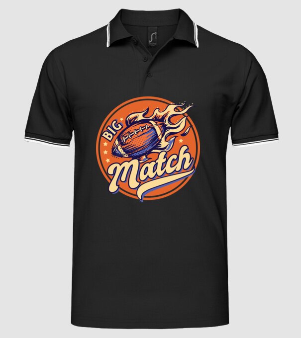 Superbowl meci de fotbal american model negru pe tricou
