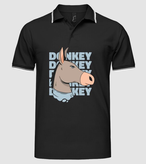 Măgar model negru pe tricou