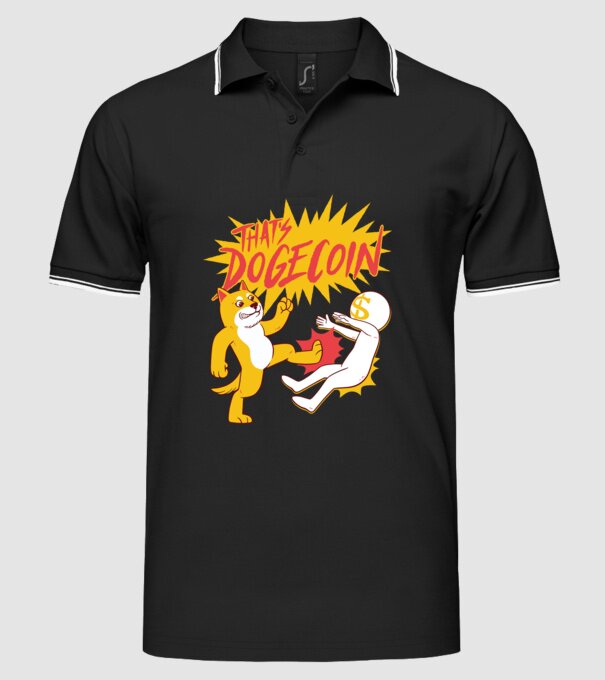 Thats Dogecoin model negru pe tricou