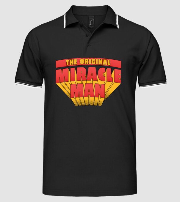 The Original Miracle Man model negru pe tricou