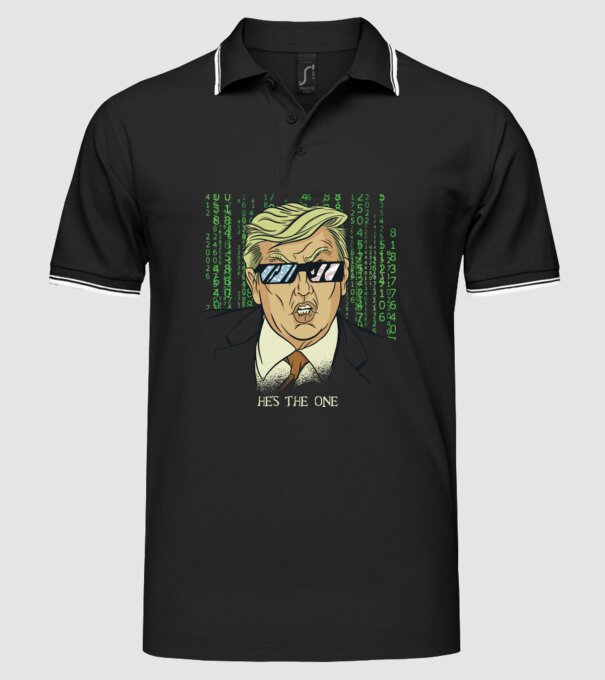 Trump Mátrix model negru pe tricou