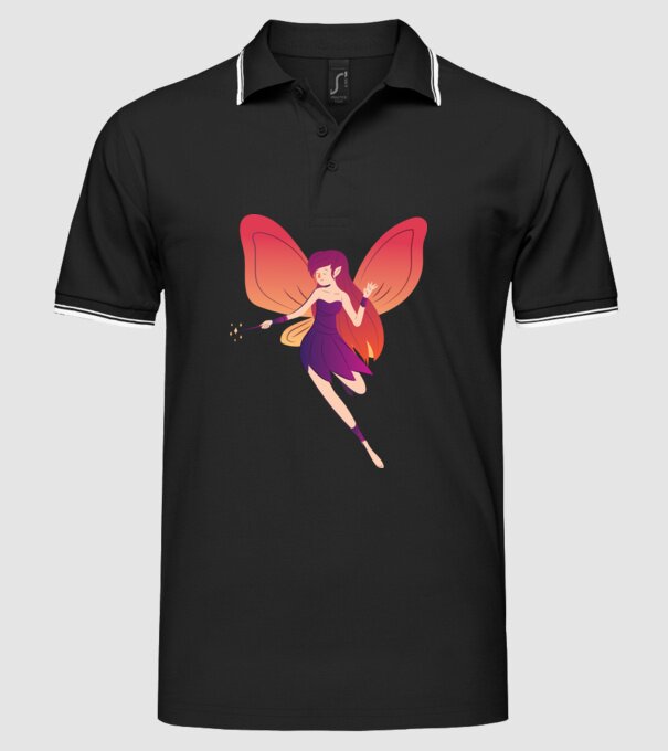 Magia zânelor model negru pe tricou