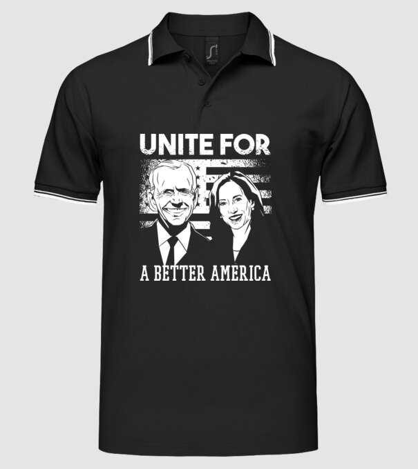 Unite for a better America - Biden Harris model negru pe tricou