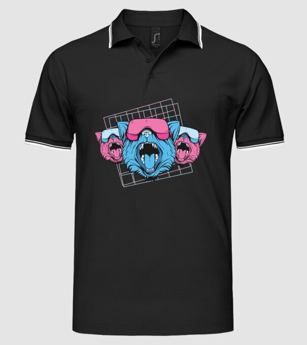 Pisicuțe VR model negru pe tricou