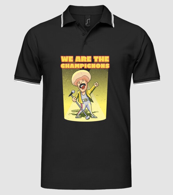We are the Champignons Mercury model negru pe tricou
