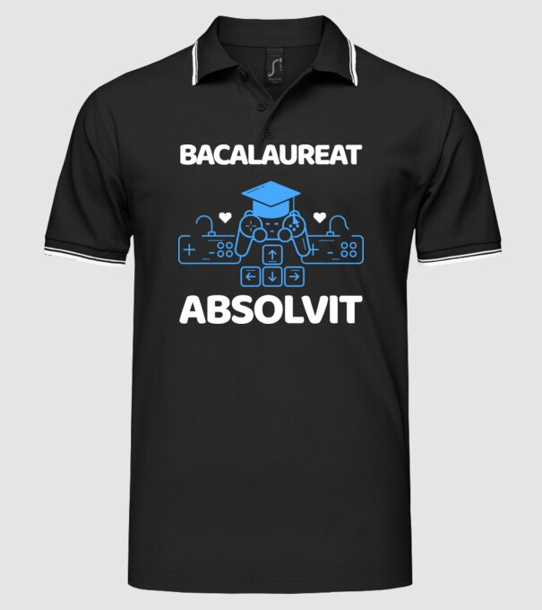 Bacalaureat absolvit model negru pe tricou