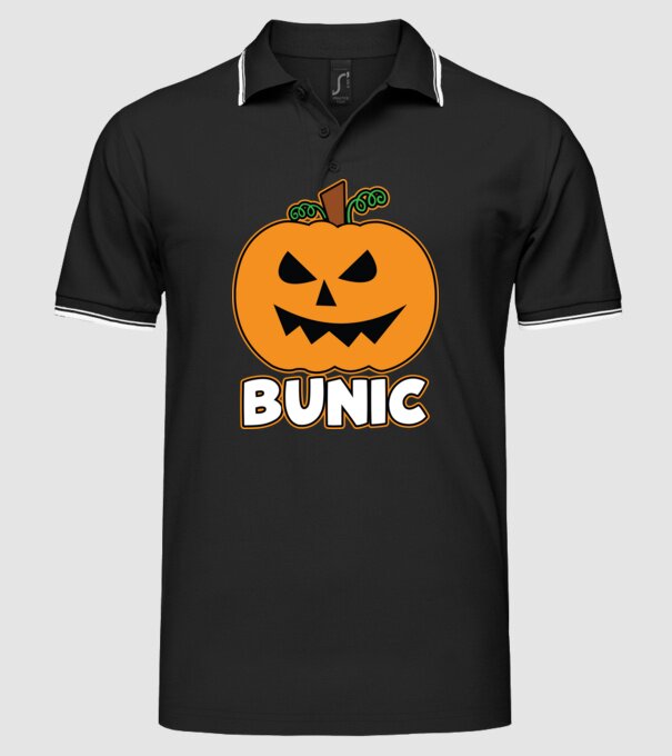 bunic model negru pe tricou