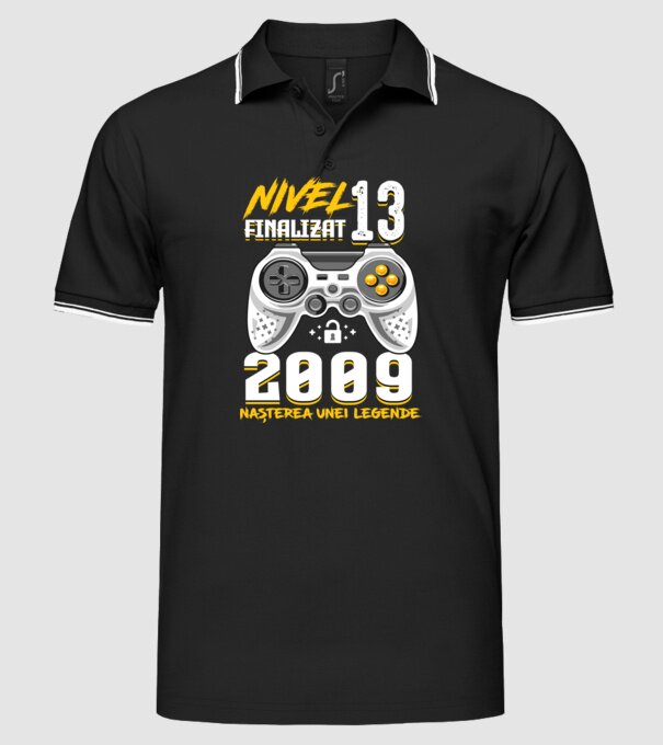 Nivel 13 finalizat. 2009 nașterea unei legende model negru pe tricou
