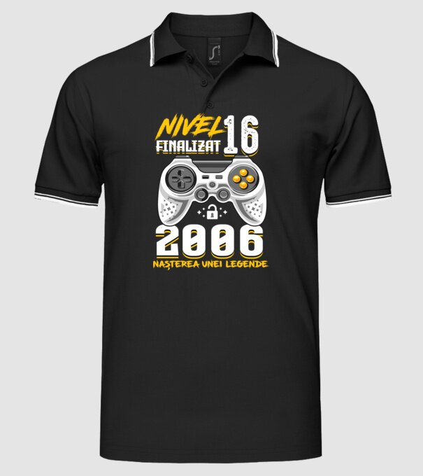 Nivel 16 finalizat. 2006 nașterea unei legende model negru pe tricou