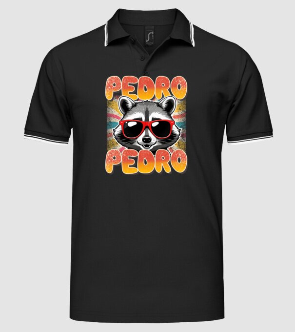 Pedro Pedro groovy retro model negru pe tricou