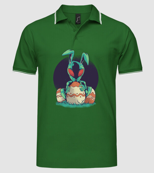 Paște Alien model verde pe tricou