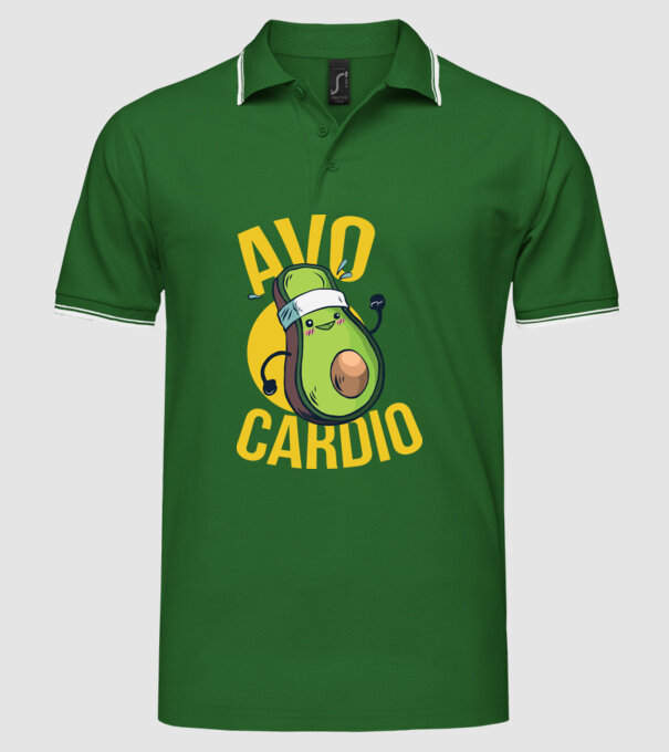 Avo Cardio Antrenament Avocado model verde pe tricou