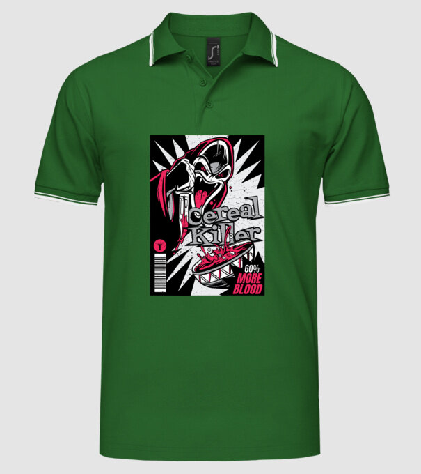 Cereal Killer model verde pe tricou