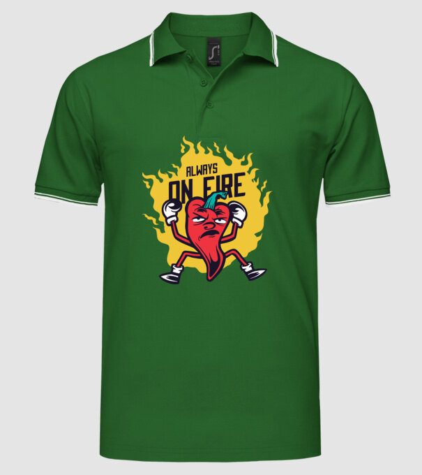 Ardei Chili model verde pe tricou