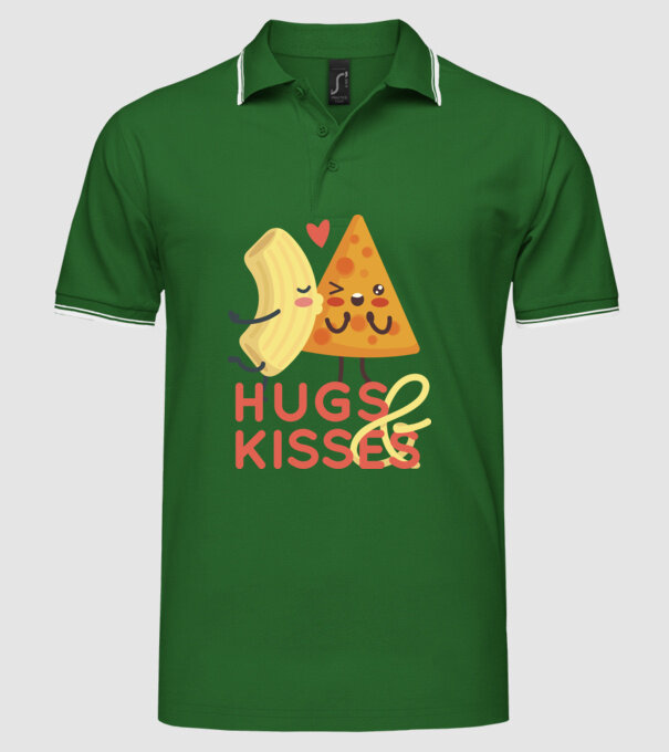 'Hawaii pizza dragoste tricou drăguț Valentine''s Day' model verde pe tricou