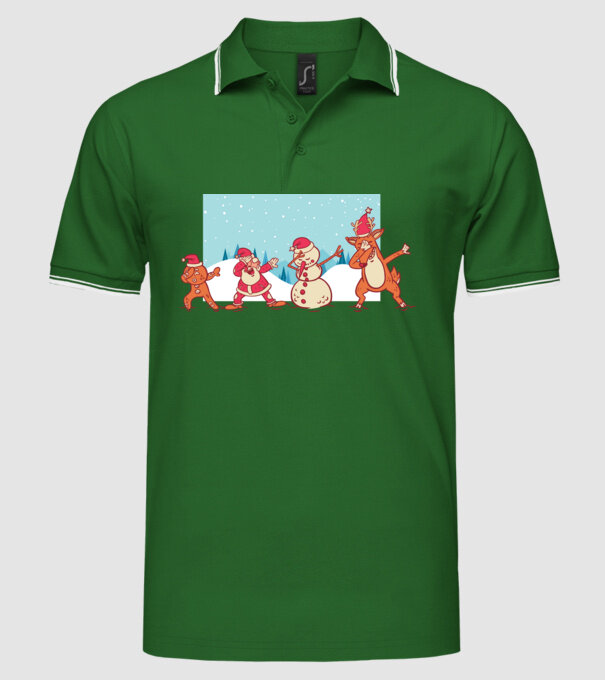 Crăciun DAB model verde pe tricou