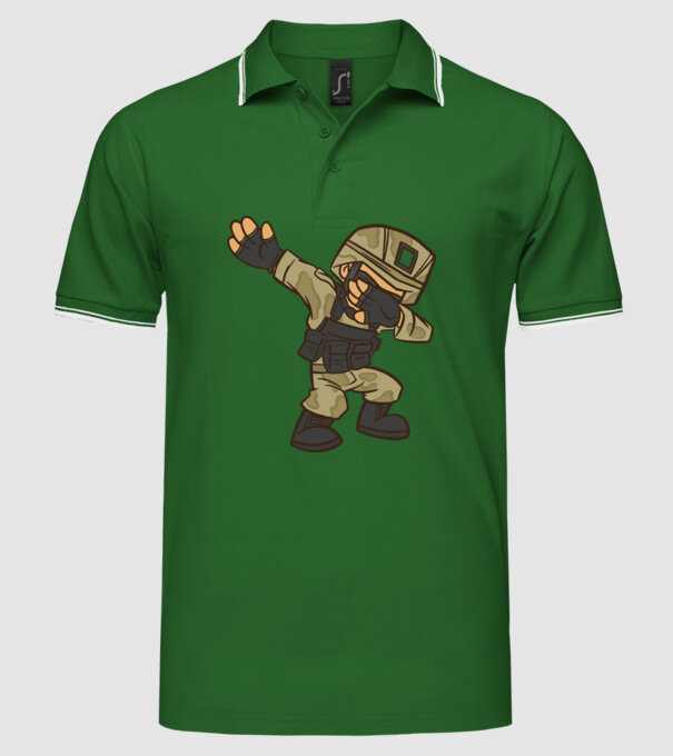 Soldat DAB model verde pe tricou