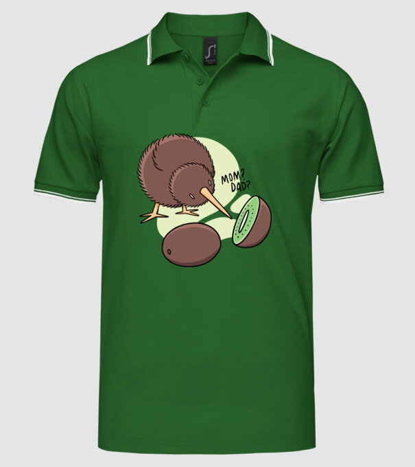 Familie Kiwi model verde pe tricou