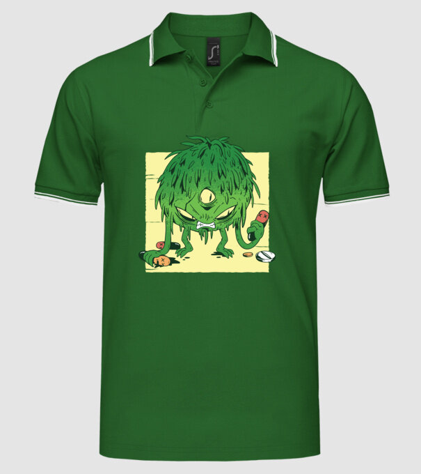 Coronavirus Monstru model verde pe tricou