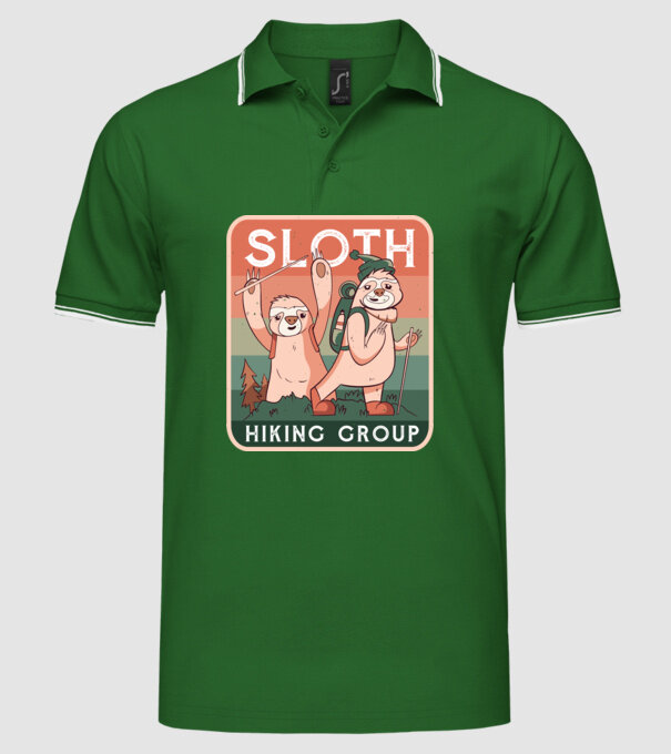Grupul de amatori de drumeție Leneș model verde pe tricou