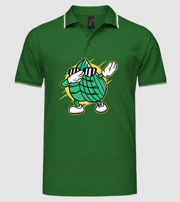 Frunză DAB cărți de joc maghiare model verde pe tricou