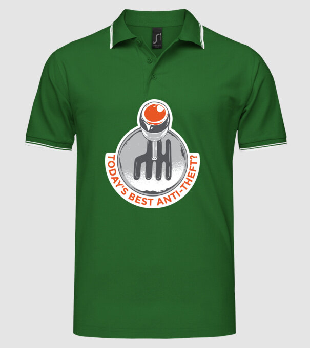 Cutia de viteze manuală este cel mai bun anti-furt tricou amuzant model verde pe tricou