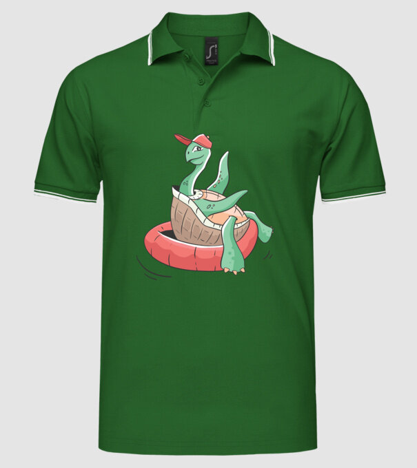 Broască țestoasă cool model verde pe tricou