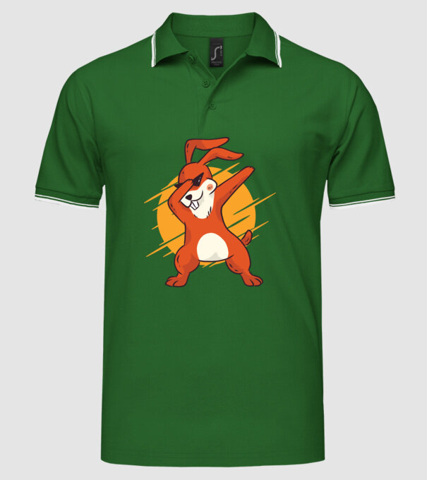 Iepuraș DAB model verde pe tricou