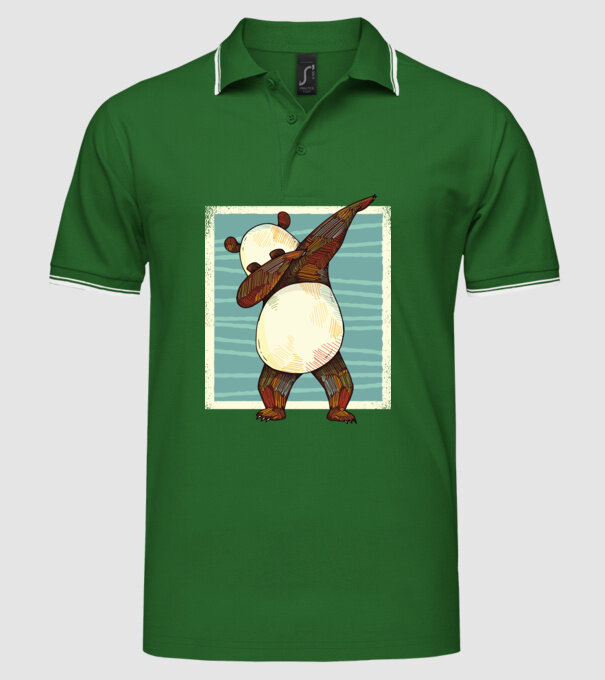 Panda DAB dans model verde pe tricou