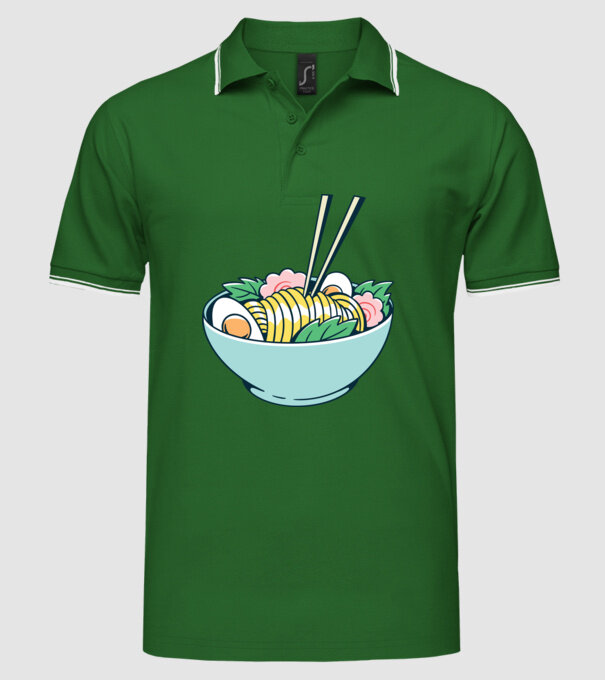 Paste Ramen model verde pe tricou
