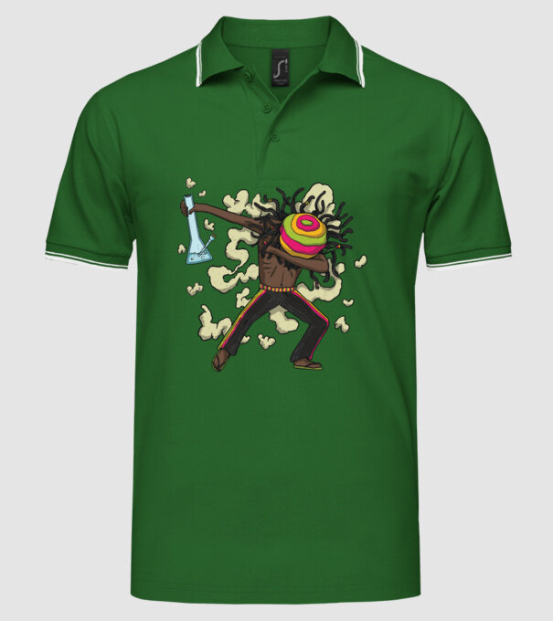 Dreadlock DAB model verde pe tricou