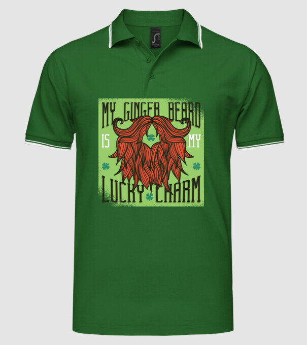 Sfântul Patrick Noroc Barbă model verde pe tricou