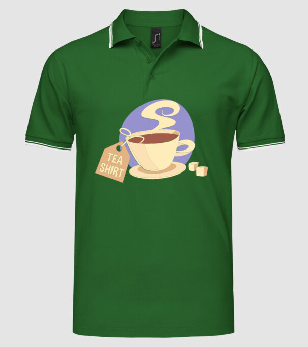 Teashirt model verde pe tricou