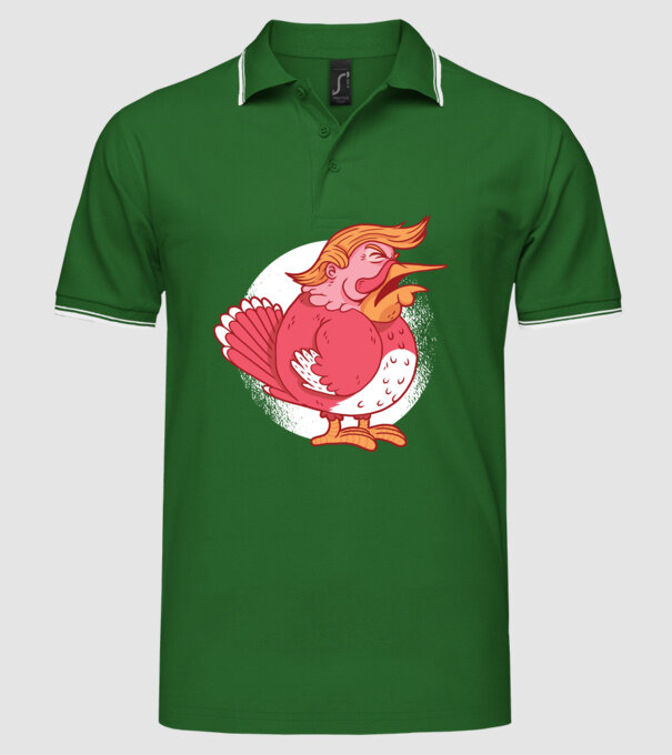 Trump curcan tricou amuzant model verde pe tricou