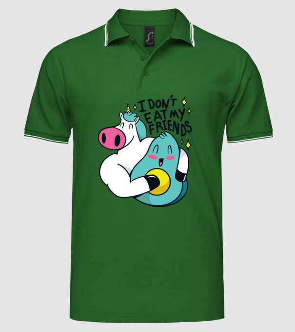 Unicorn Avocado Prietenie model verde pe tricou