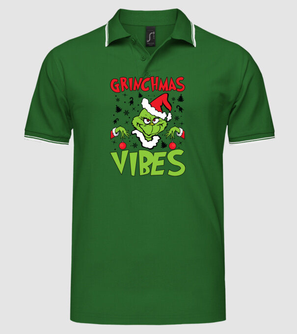 Grinchmas Vibes - Grinch model verde pe tricou