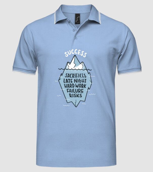 Succesul este doar vârful icebergului model albastru deschis pe tricou