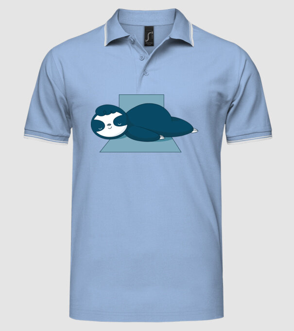 Leneș dormind model albastru deschis pe tricou