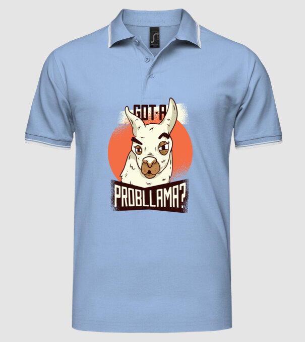 Got a Probllama? Lama model albastru deschis pe tricou