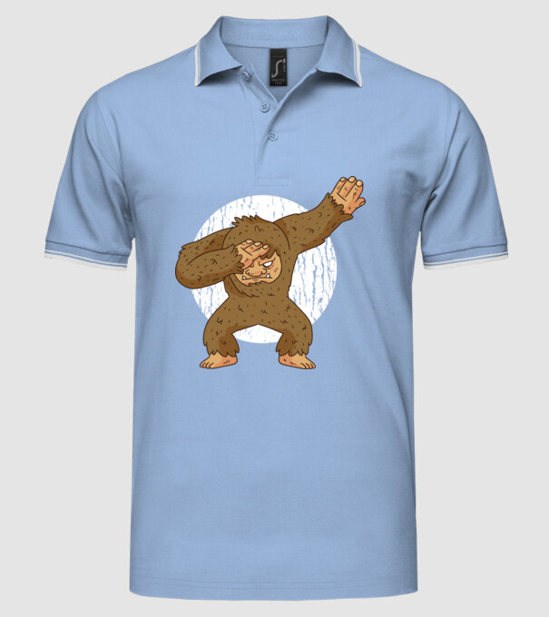 Jeti DAB model albastru deschis pe tricou