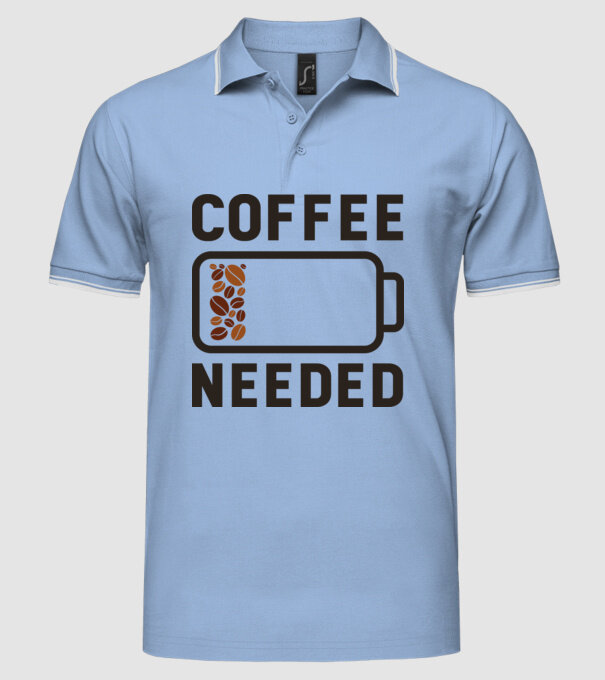 Am nevoie de cafea model albastru deschis pe tricou