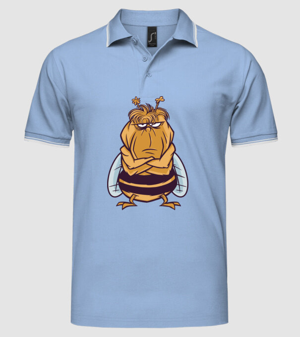 Albină Supărată model albastru deschis pe tricou