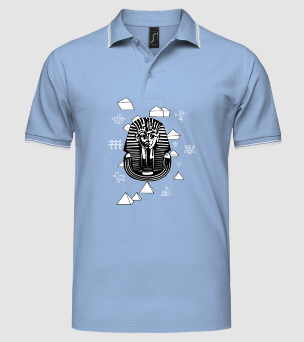 Egiptul Antic Faraon model albastru deschis pe tricou