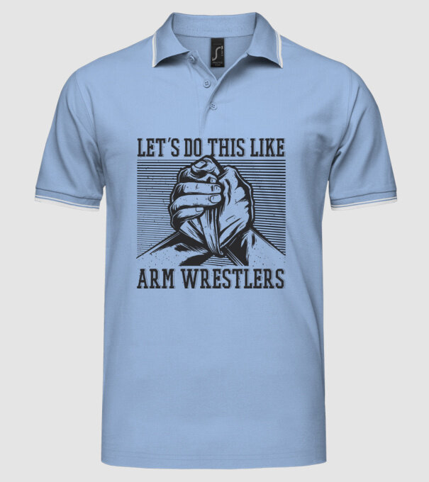 Scander model albastru deschis pe tricou