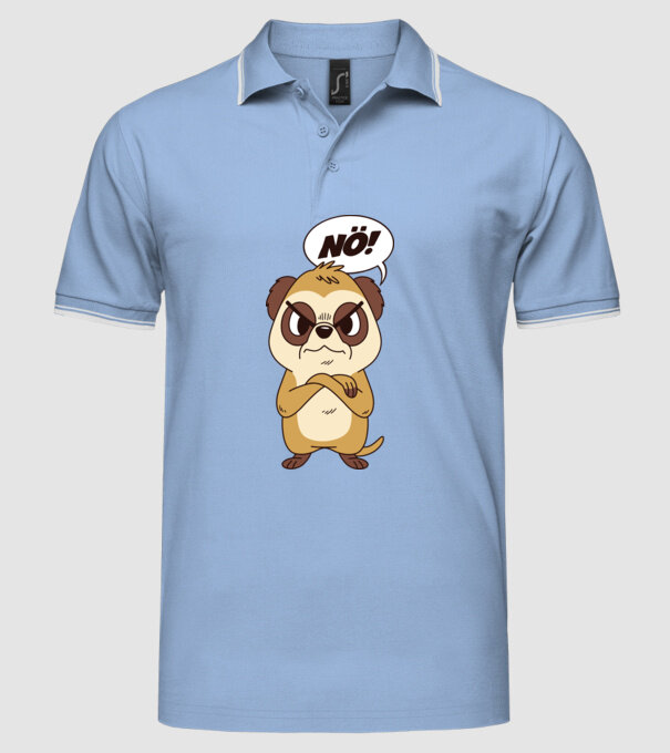 Suricată model albastru deschis pe tricou