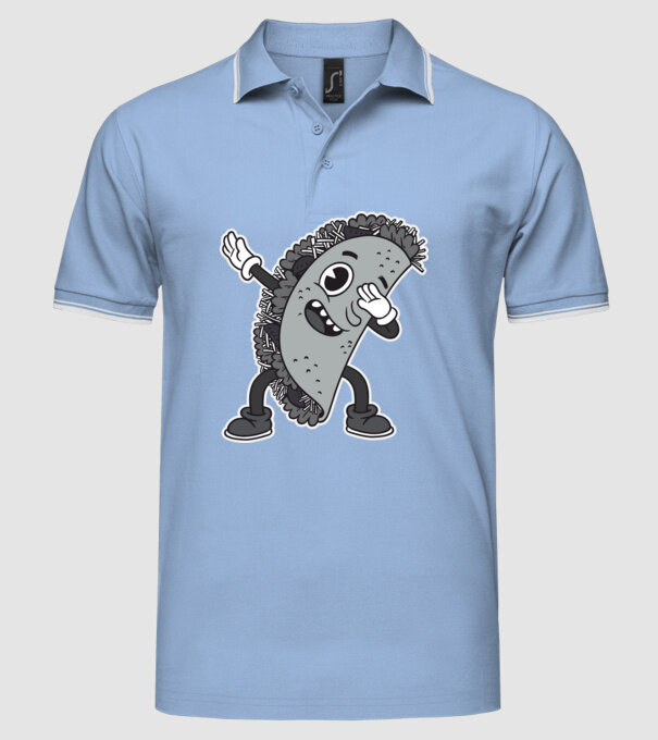 Taco DAB model albastru deschis pe tricou