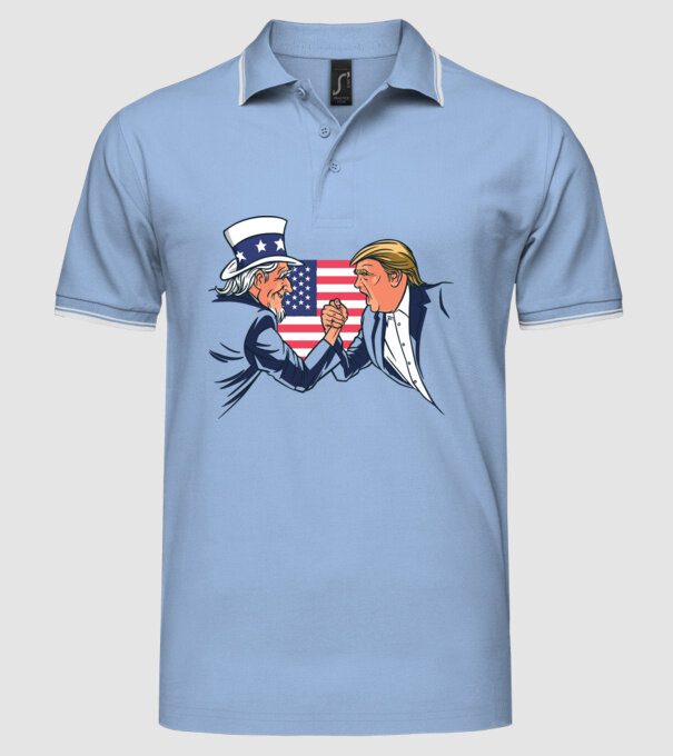 Trump Vs Unchiul Sam SUA 2020 alegeri prezidențiale model albastru deschis pe tricou